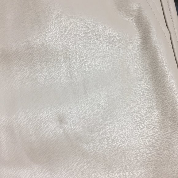 NWT ZARA Taupe VeganFaux Leather High Rise Waist Zip Ankle Hem Leggings Pants - Picture 13 of 13